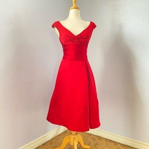 David’s Bridal Red dress NWOT